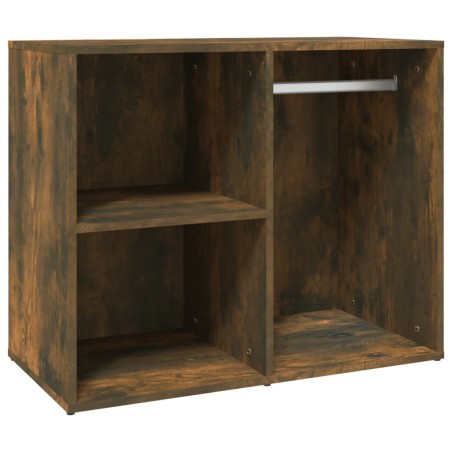 vidaXL Armadietto Cosmetici Rovere Fumo 80x40x65 cm Legno Multistrato