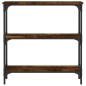 vidaXL Tavolino Consolle Rovere Fumo 75x22,5x75 cm Legno Multistrato