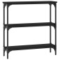 vidaXL Tavolino Consolle Nero 75x22,5x75 cm in Legno Multistrato vidaXL Tavolino Consolle Nero 75x22,5x75 cm in Legno Multistrato