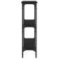 vidaXL Tavolino Consolle Nero 75x22,5x75 cm in Legno Multistrato vidaXL Tavolino Consolle Nero 75x22,5x75 cm in Legno Multistrato