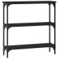 vidaXL Tavolino Consolle Nero 75x22,5x75 cm in Legno Multistrato vidaXL Tavolino Consolle Nero 75x22,5x75 cm in Legno Multistrato