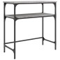 vidaXL Tavolino Consolle Grigio Sonoma 75x35,5x75 cm Legno Multistrato vidaXL Tavolino Consolle Grigio Sonoma 75x35,5x75 cm Legno Multistrato