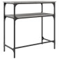 vidaXL Tavolino Consolle Grigio Sonoma 75x35,5x75 cm Legno Multistrato vidaXL Tavolino Consolle Grigio Sonoma 75x35,5x75 cm Legno Multistrato