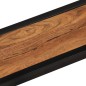 vidaXL Mensole Parete 2 pz 110x17x17cm Legno Massello Acacia e Ferro vidaXL Mensole Parete 2 pz 110x17x17cm Legno Massello Acacia e Ferro