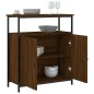 vidaXL Credenza Rovere Marrone 70x30x80 cm in Legno Multistrato vidaXL Credenza Rovere Marrone 70x30x80 cm in Legno Multistrato