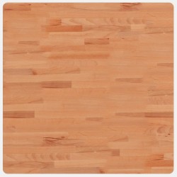 vidaXL Piano per Tavolo 70x70x1,5 cm Quadrato Legno Massello di Faggio