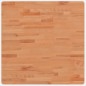 vidaXL Piano per Tavolo 70x70x1,5 cm Quadrato Legno Massello di Faggio