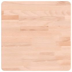 vidaXL Piano per Tavolo 40x40x4 cm Quadrato Legno Massello di Faggio