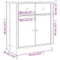 vidaXL Credenza Grigio Sonoma 70x30x80 cm in Legno Multistrato vidaXL Credenza Grigio Sonoma 70x30x80 cm in Legno Multistrato