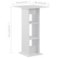 vidaXL Tavolo da Bar Bianco 60x60x110 cm