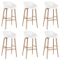 vidaXL Set da Bar 7 pz Bianco vidaXL Set da Bar 7 pz Bianco