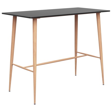 vidaXL Set da Bar 7 pz Nero e Grigio