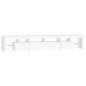 vidaXL Mobile Porta TV con Luci LED Bianco 230x36,5x40 cm vidaXL Mobile Porta TV con Luci LED Bianco 230x36,5x40 cm