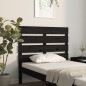 vidaXL Testiera per Letto Nera 100x3x80 cm in Legno Massello di Pino vidaXL Testiera per Letto Nera 100x3x80 cm in Legno Massello di Pino