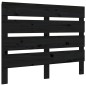 vidaXL Testiera per Letto Nera 100x3x80 cm in Legno Massello di Pino vidaXL Testiera per Letto Nera 100x3x80 cm in Legno Massello di Pino