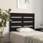 vidaXL Testiera per Letto Nera 100x3x80 cm in Legno Massello di Pino vidaXL Testiera per Letto Nera 100x3x80 cm in Legno Massello di Pino