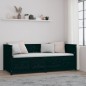 vidaXL Dormeuse Nera 80x200 cm in Legno Massello di Pino vidaXL Dormeuse Nera 80x200 cm in Legno Massello di Pino
