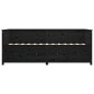 vidaXL Dormeuse Nera 80x200 cm in Legno Massello di Pino vidaXL Dormeuse Nera 80x200 cm in Legno Massello di Pino