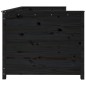 vidaXL Dormeuse Nera 80x200 cm in Legno Massello di Pino vidaXL Dormeuse Nera 80x200 cm in Legno Massello di Pino