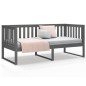 vidaXL Dormeuse Grigia 90x190 cm in Legno Massello di Pino vidaXL Dormeuse Grigia 90x190 cm in Legno Massello di Pino