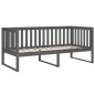 vidaXL Dormeuse Grigia 90x190 cm in Legno Massello di Pino vidaXL Dormeuse Grigia 90x190 cm in Legno Massello di Pino