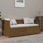 vidaXL Dormeuse Marrone Miele 75x190 cm in Legno Massello di Pino vidaXL Dormeuse Marrone Miele 75x190 cm in Legno Massello di Pino