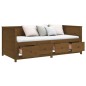 vidaXL Dormeuse Marrone Miele 75x190 cm in Legno Massello di Pino vidaXL Dormeuse Marrone Miele 75x190 cm in Legno Massello di Pino