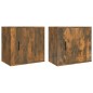 Comodini a Muro 2 pz Rovere Fumo 50x30x47 cm Comodini a Muro 2 pz Rovere Fumo 50x30x47 cm