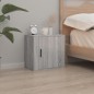 Comodini a Muro 2 pz Grigio Sonoma 50x30x47 cm Comodini a Muro 2 pz Grigio Sonoma 50x30x47 cm