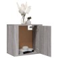 Comodini a Muro 2 pz Grigio Sonoma 50x30x47 cm Comodini a Muro 2 pz Grigio Sonoma 50x30x47 cm