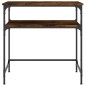 vidaXL Tavolino Consolle Rovere Fumo 75x35,5x75cm in Legno Multistrato vidaXL Tavolino Consolle Rovere Fumo 75x35,5x75cm in Legno Multistrato