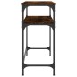 vidaXL Tavolino Consolle Rovere Fumo 75x35,5x75cm in Legno Multistrato vidaXL Tavolino Consolle Rovere Fumo 75x35,5x75cm in Legno Multistrato