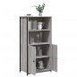 vidaXL Credenza Grigio Sonoma 62x36x121,5 cm in Legno Multistrato vidaXL Credenza Grigio Sonoma 62x36x121,5 cm in Legno Multistrato