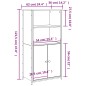 vidaXL Credenza Grigio Sonoma 62x36x121,5 cm in Legno Multistrato vidaXL Credenza Grigio Sonoma 62x36x121,5 cm in Legno Multistrato