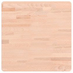 vidaXL Piano per Tavolo 50x50x4 cm Quadrato Legno Massello di Faggio