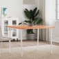 vidaXL Piano per Tavolo 90x90x2,5 cm Quadrato Legno Massello di Faggio vidaXL Piano per Tavolo 90x90x2,5 cm Quadrato Legno Massello di Faggio