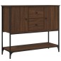 vidaXL Credenza Rovere Marrone 100x36x85 cm in Legno Multistrato vidaXL Credenza Rovere Marrone 100x36x85 cm in Legno Multistrato