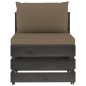 vidaXL Set Divani da Giardino con Cuscini 6 pz Legno Impregnato Grigio vidaXL Set Divani da Giardino con Cuscini 6 pz Legno Impregnato Grigio