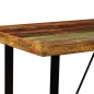vidaXL Set da Bar 5 pz in Legno Massello di Recupero e Vera Pelle vidaXL Set da Bar 5 pz in Legno Massello di Recupero e Vera Pelle
