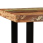 vidaXL Set da Bar 5 pz in Legno Massello di Recupero e Vera Pelle vidaXL Set da Bar 5 pz in Legno Massello di Recupero e Vera Pelle