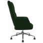 vidaXL Poltrona Relax Verde Scuro in Velluto