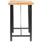vidaXL Set per Bar 9 pz in Legno Massello di Acacia e Vera Pelle vidaXL Set per Bar 9 pz in Legno Massello di Acacia e Vera Pelle