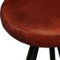vidaXL Set per Bar 9 pz in Legno Massello di Acacia e Vera Pelle vidaXL Set per Bar 9 pz in Legno Massello di Acacia e Vera Pelle