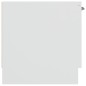 Mobile Porta TV Bianco 102x35x36,5 cm in Legno Multistrato