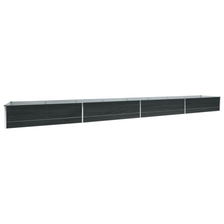 vidaXL Letto Rialzato in Acciaio Zincato 600x80x45 cm Antracite