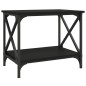 Tavolino Nero 55x38x45 cm in Legno Multistrato Tavolino Nero 55x38x45 cm in Legno Multistrato