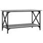 Tavolino Grigio Sonoma 80x45x45cm in Legno Multistrato e Ferro Tavolino Grigio Sonoma 80x45x45cm in Legno Multistrato e Ferro