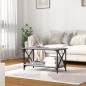 Tavolino Grigio Sonoma 80x45x45cm in Legno Multistrato e Ferro Tavolino Grigio Sonoma 80x45x45cm in Legno Multistrato e Ferro