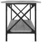 Tavolino Grigio Sonoma 80x45x45cm in Legno Multistrato e Ferro Tavolino Grigio Sonoma 80x45x45cm in Legno Multistrato e Ferro