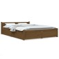 vidaXL Giroletto con Cassetti Miele 140x190 cm vidaXL Giroletto con Cassetti Miele 140x190 cm
